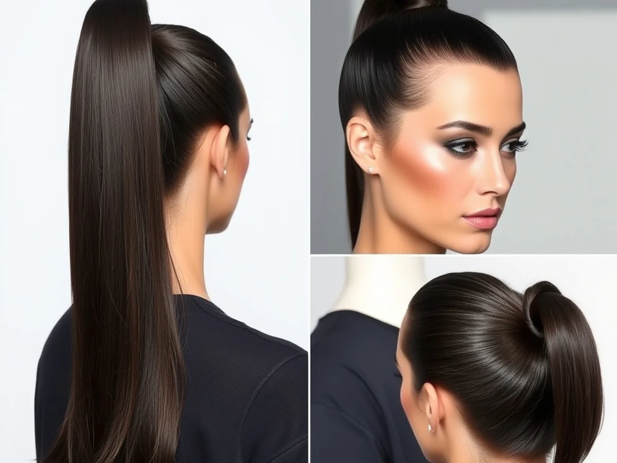 Sleek High Ponytail - women bridemaids hairstyles