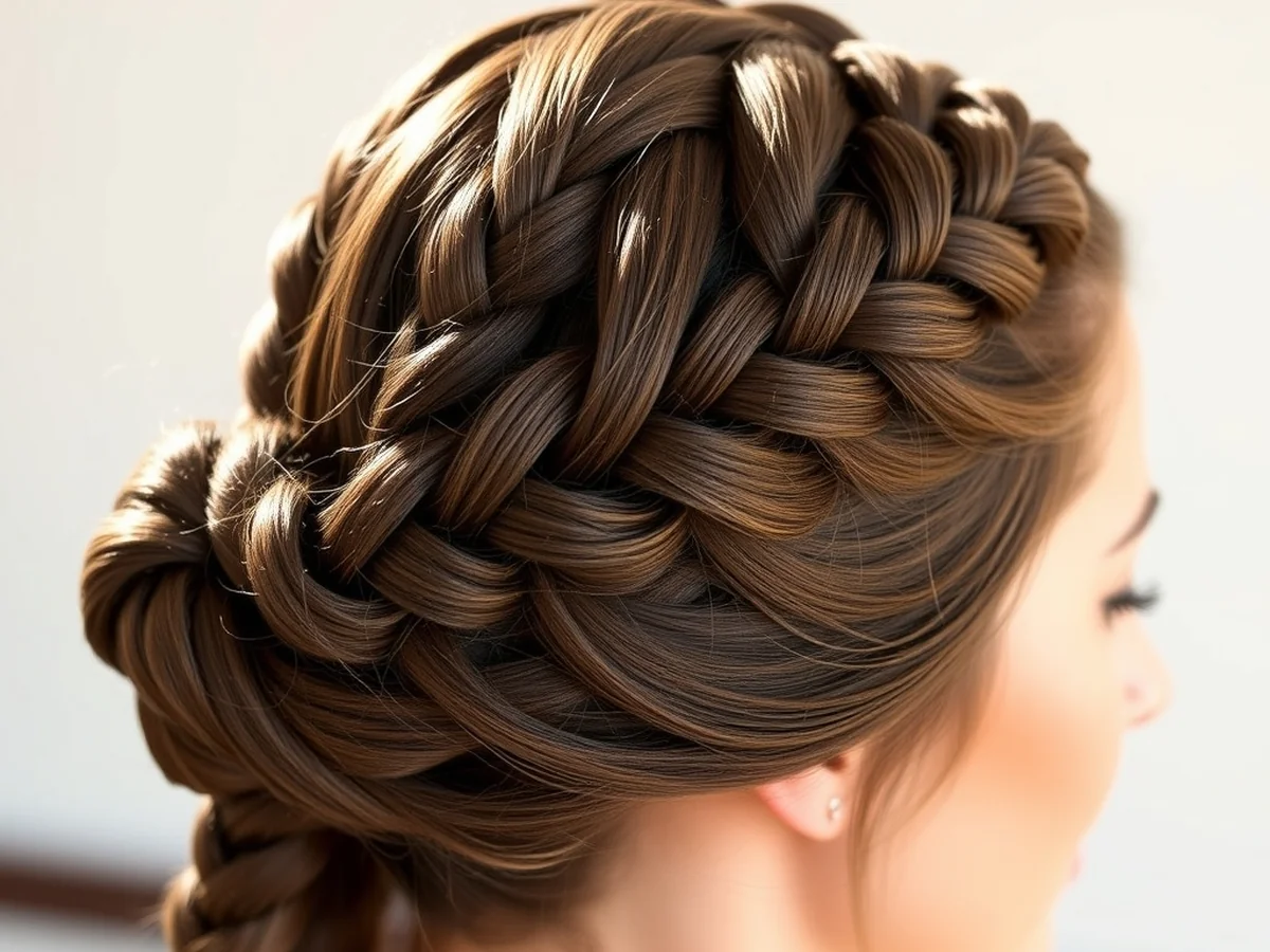 Twisted Crown Braid - women bridemaids hairstyles