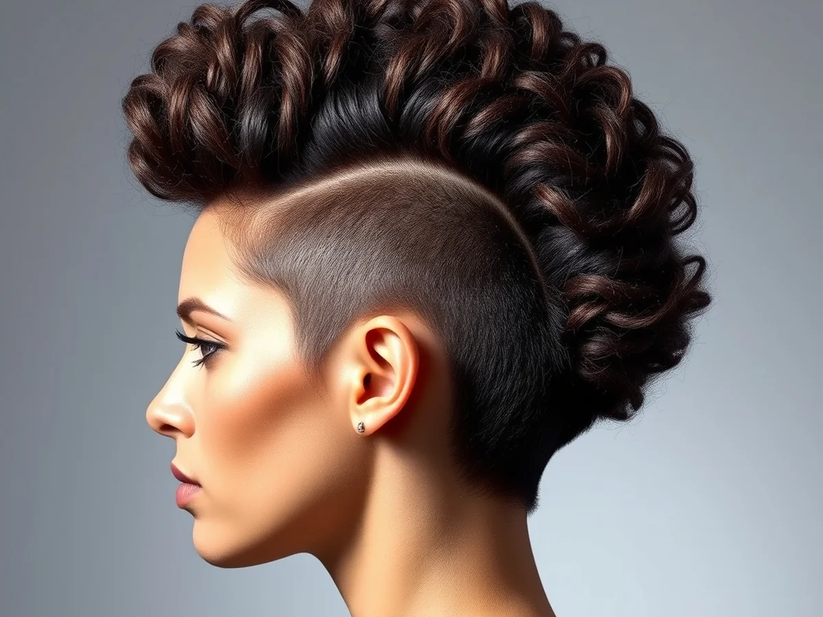 Curly Mohawk Shape - women curly hairstyles