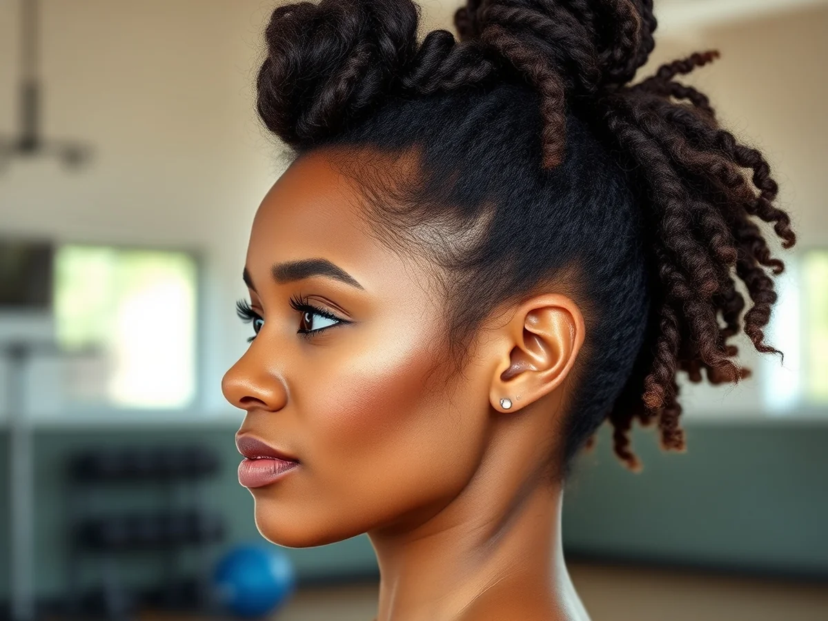 Curly Top Knot - women curly hairstyles