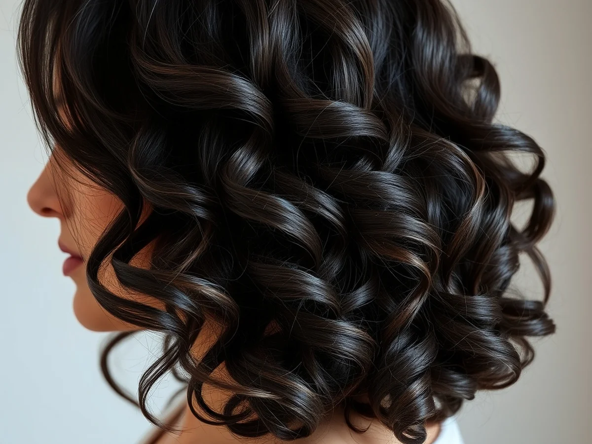 Mid Length Layers - women curly hairstyles