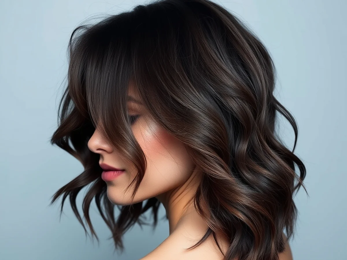 Shoulder Length Shag - women curly hairstyles