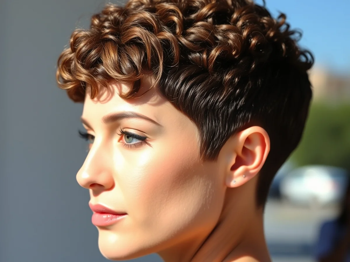 Soft Pixie Cut - women curly hairstyles