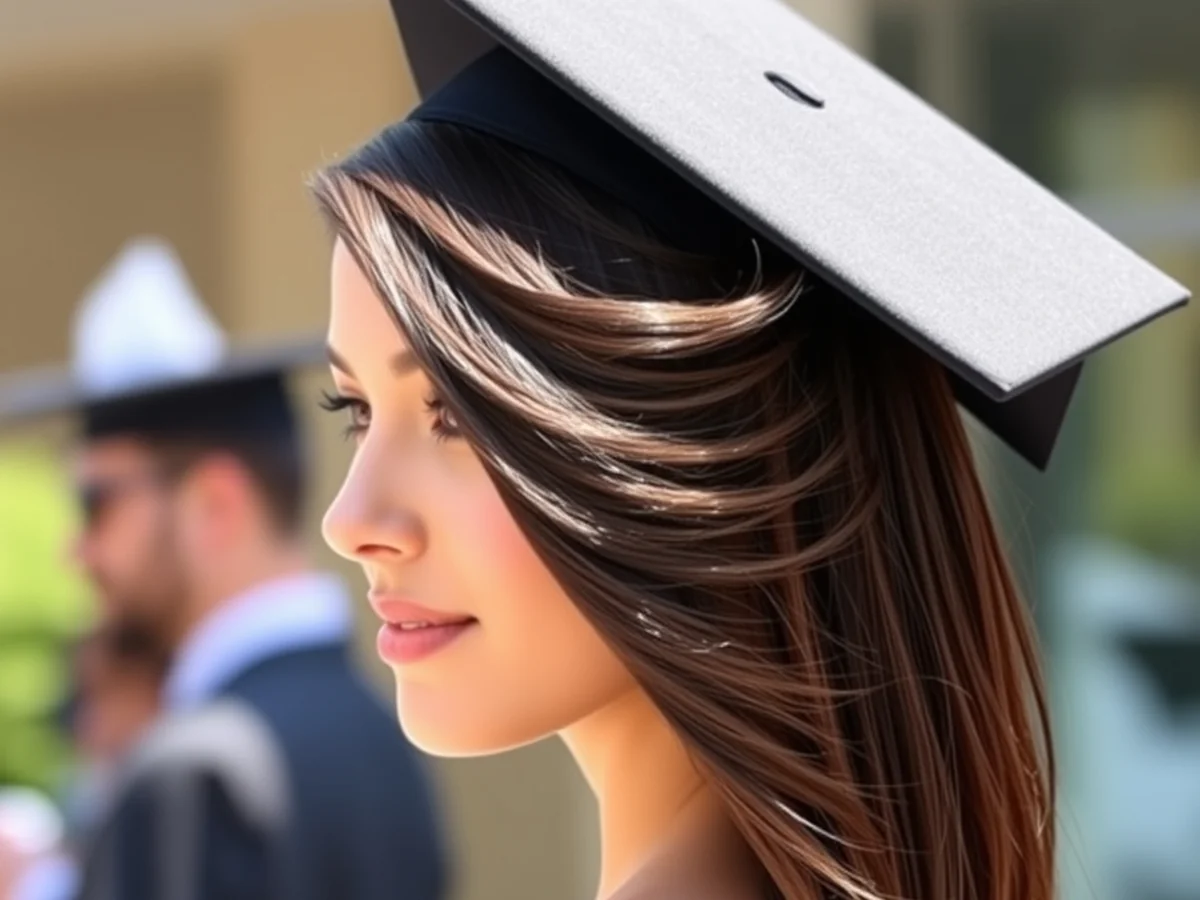 Deep Side Part - women grad hairstyles