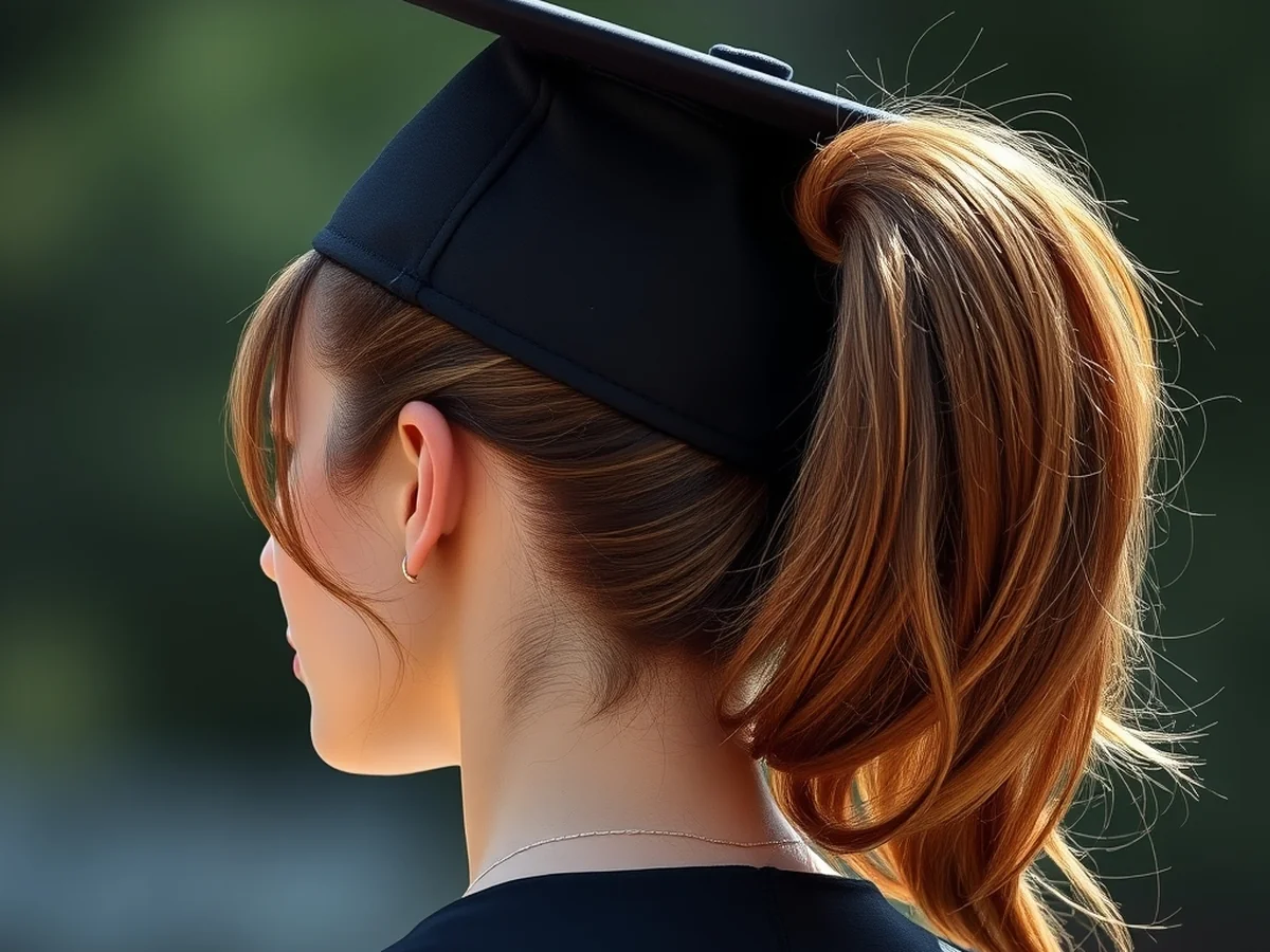High Ponytail Hack - women grad hairstyles