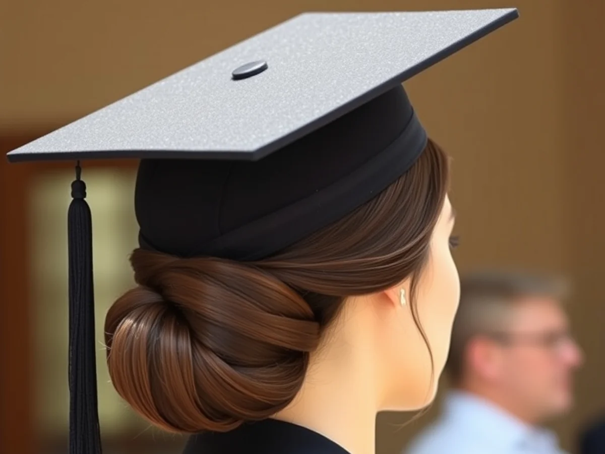Low Chignon Bun - women grad hairstyles