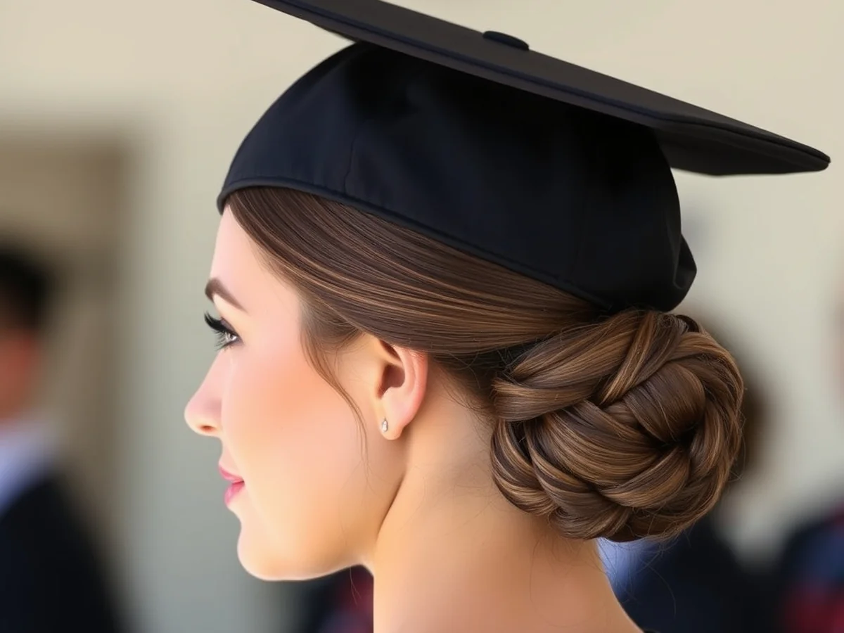 Polished Graduation Updo - women grad hairstyles
