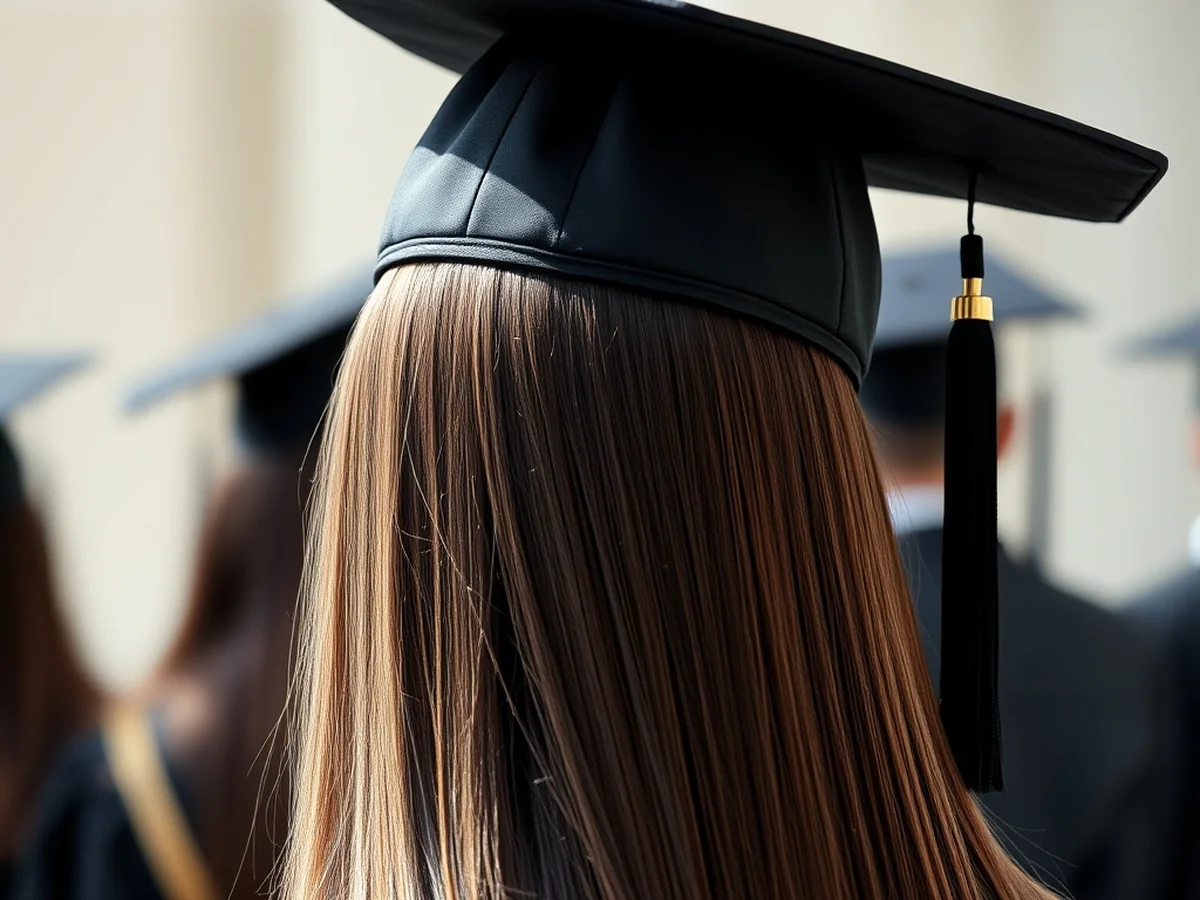Sleek Straight Hair - women grad hairstyles