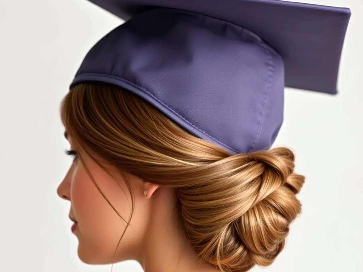 Soft Graduation Chignon - women grad hairstyles