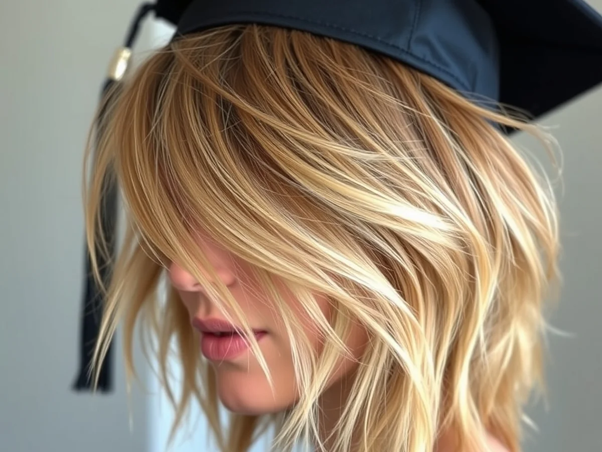 Textured Shag Cut - women grad hairstyles