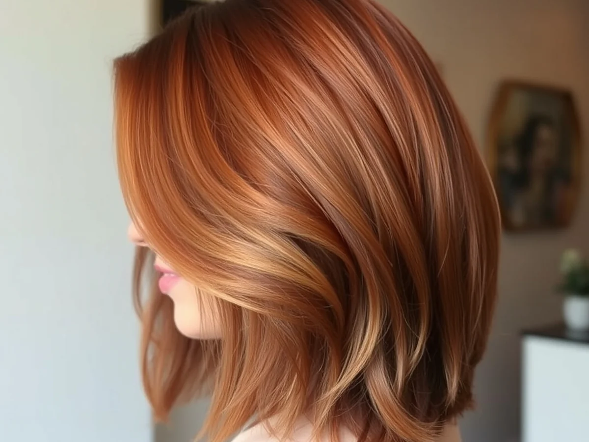 Copper Layered Cut - women hairstyles