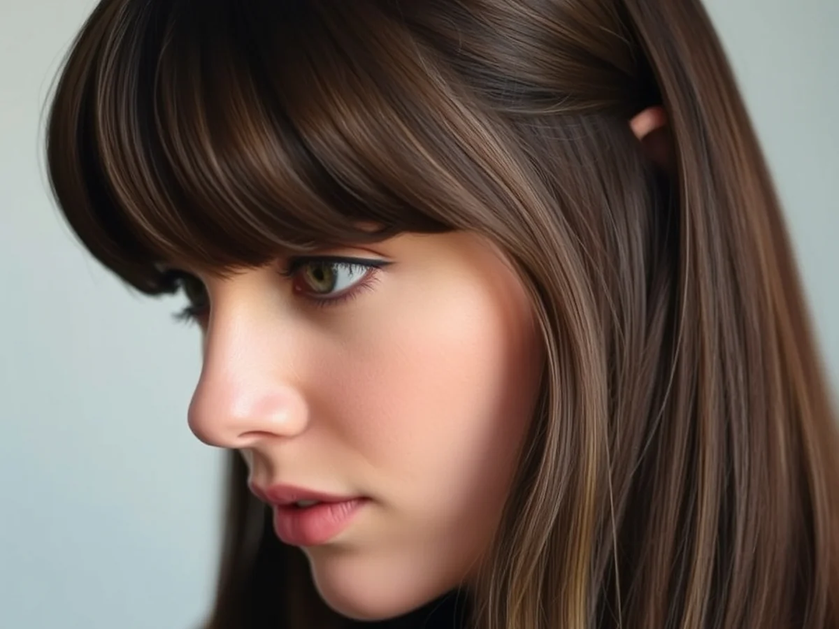 Curtain Bangs Style - women hairstyles