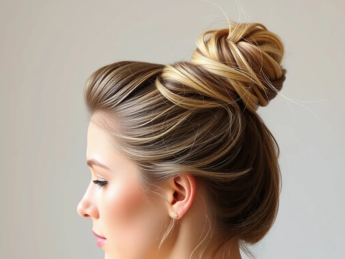 Messy Top Knot - women hairstyles