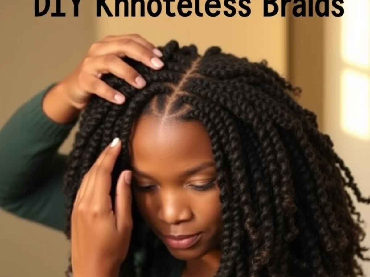 DIY Knotless Braids Prep - women knotless braids