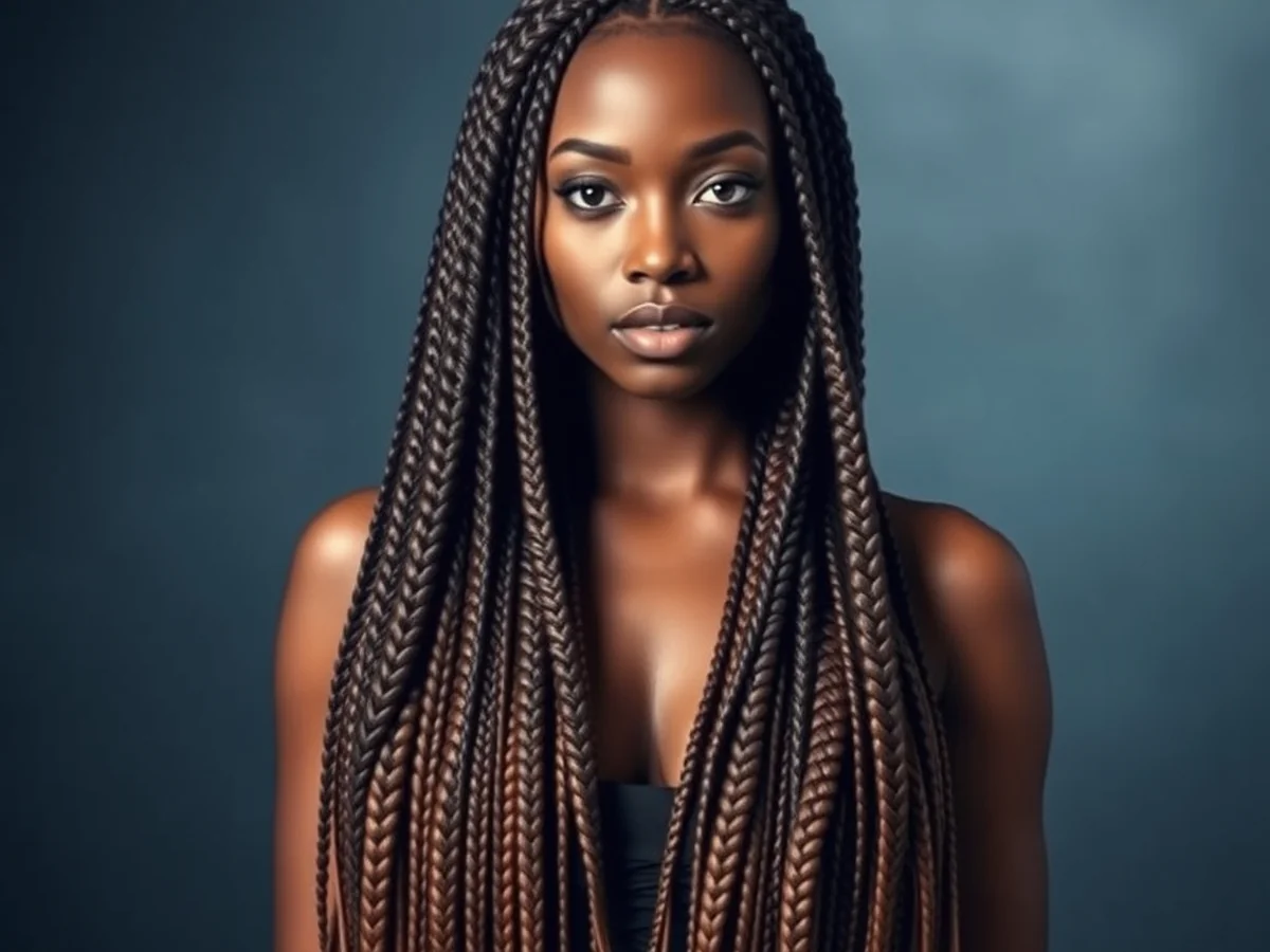 Long Knotless Braids - women knotless braids