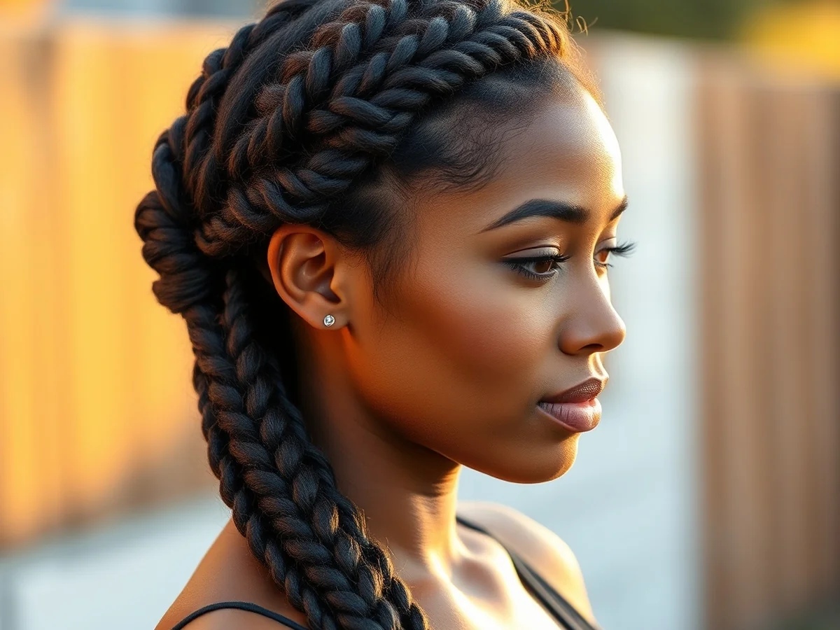 Medium Knotless Styles - women knotless braids