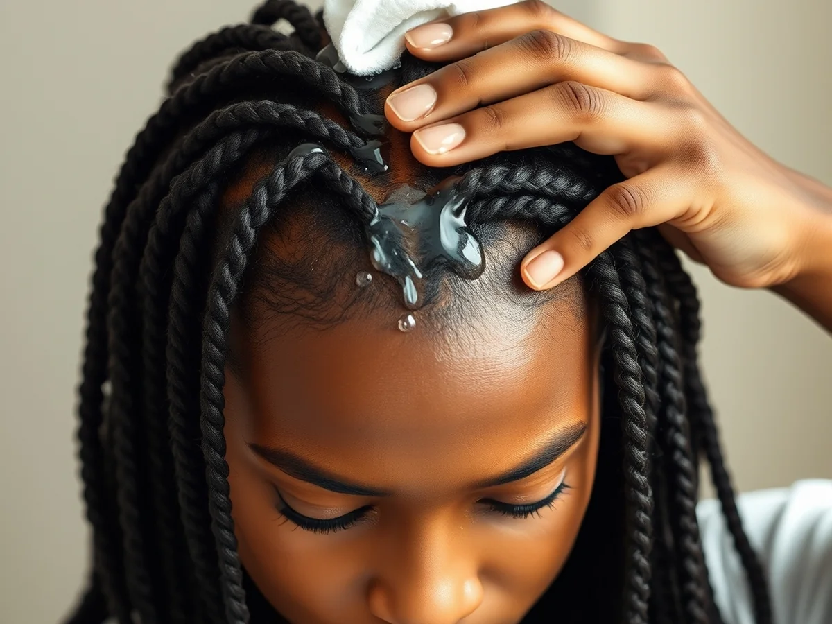 Washing Your Knotless Braids - women knotless braids