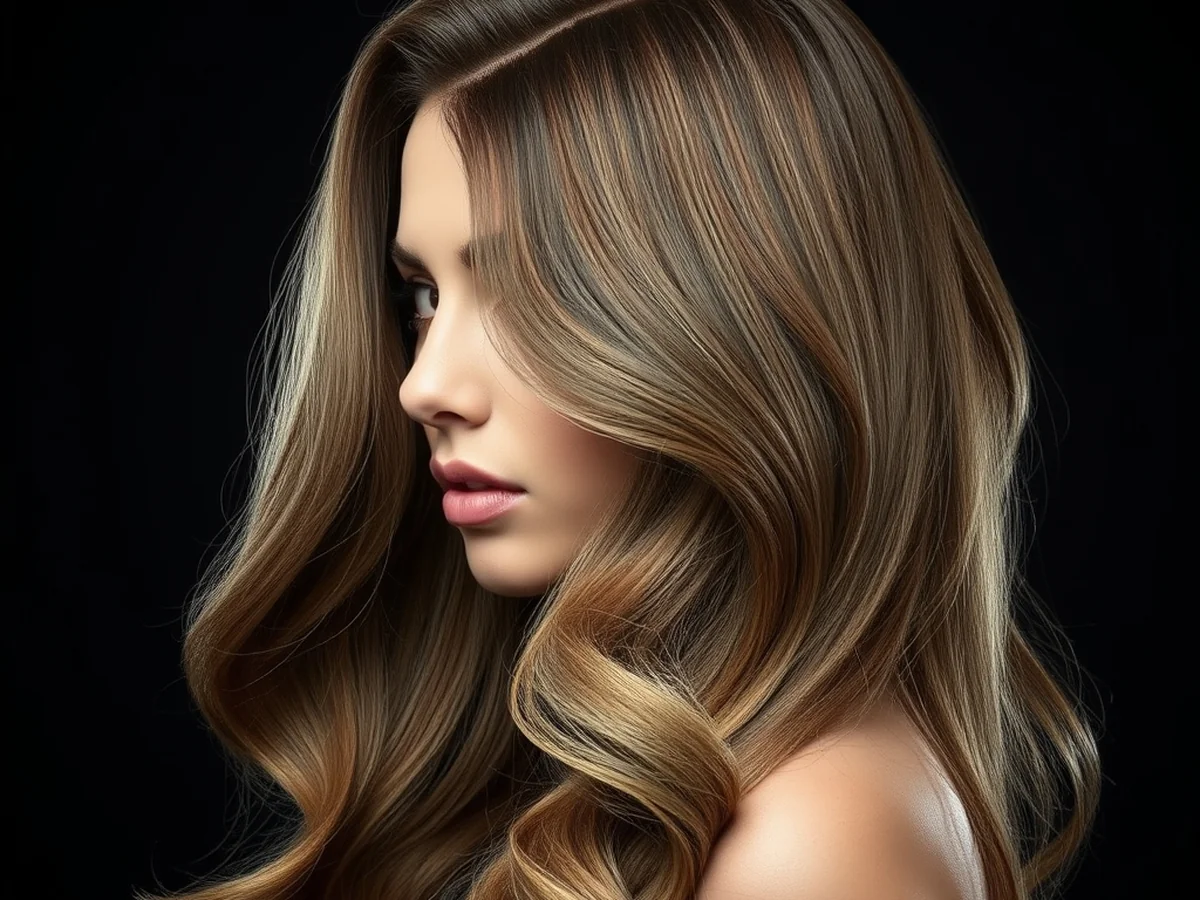 Deep Side Part Waves - women long hairstyle