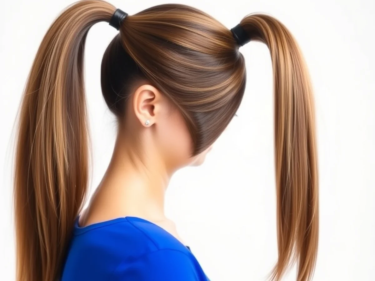 High Ponytail Look - women long hairstyle