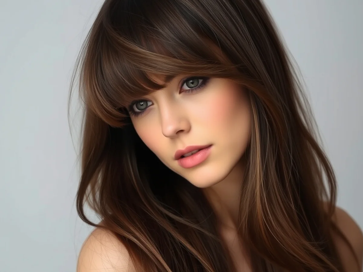 Long Hair With Bangs - women long hairstyle