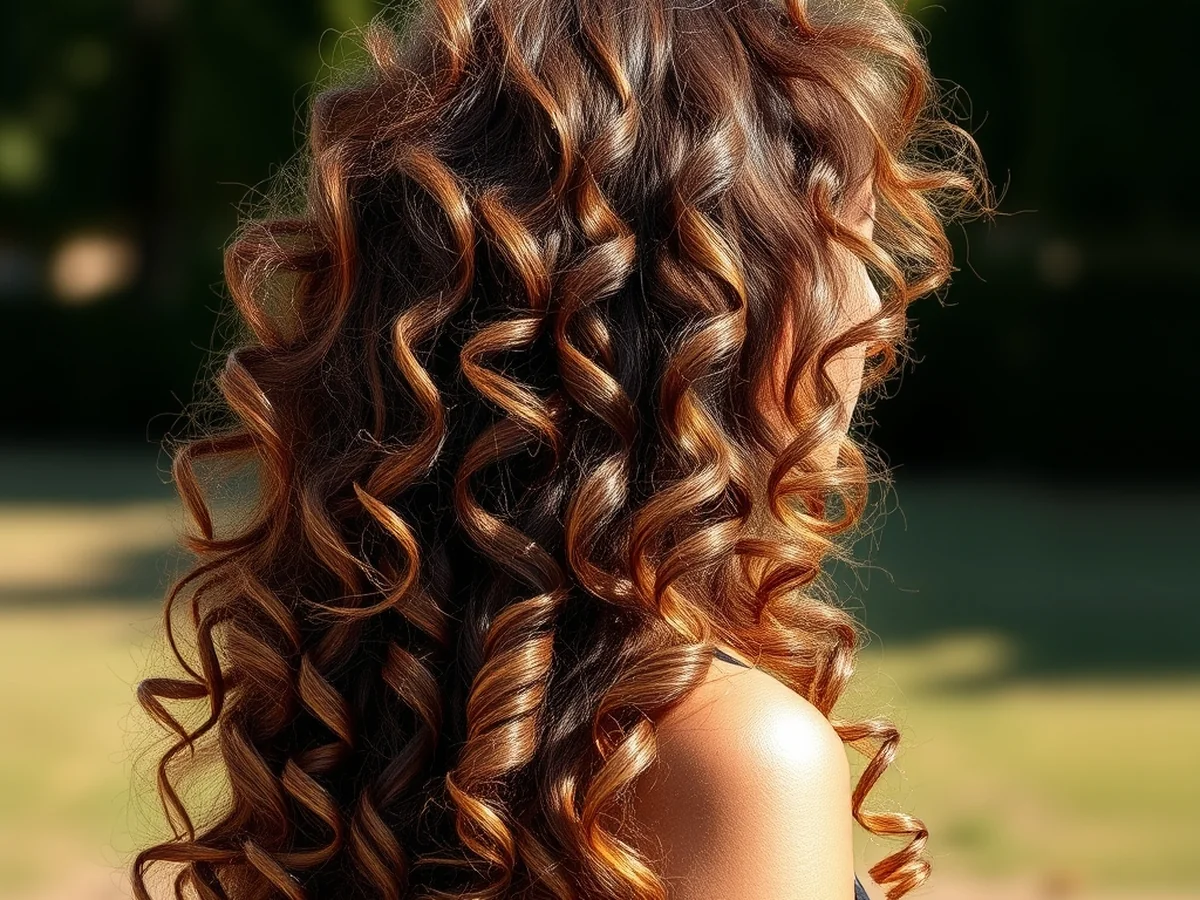 Natural Curls Look - women long hairstyle