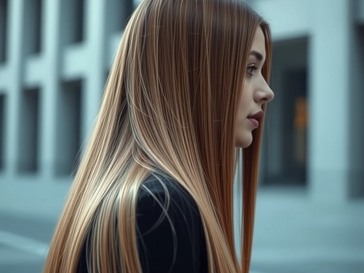 Sleek Straight Style - women long hairstyle