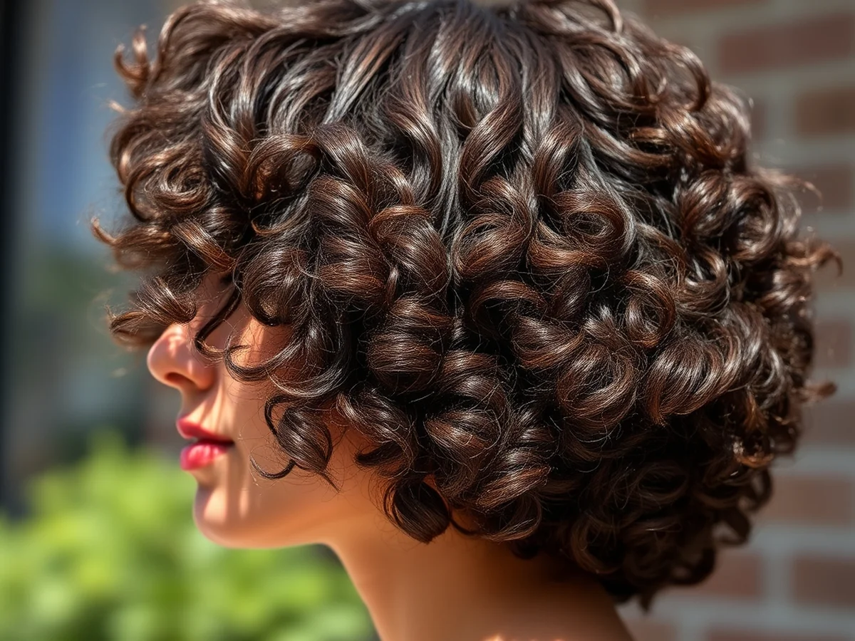 Curly Micro Bob - women micro bob hairstyles