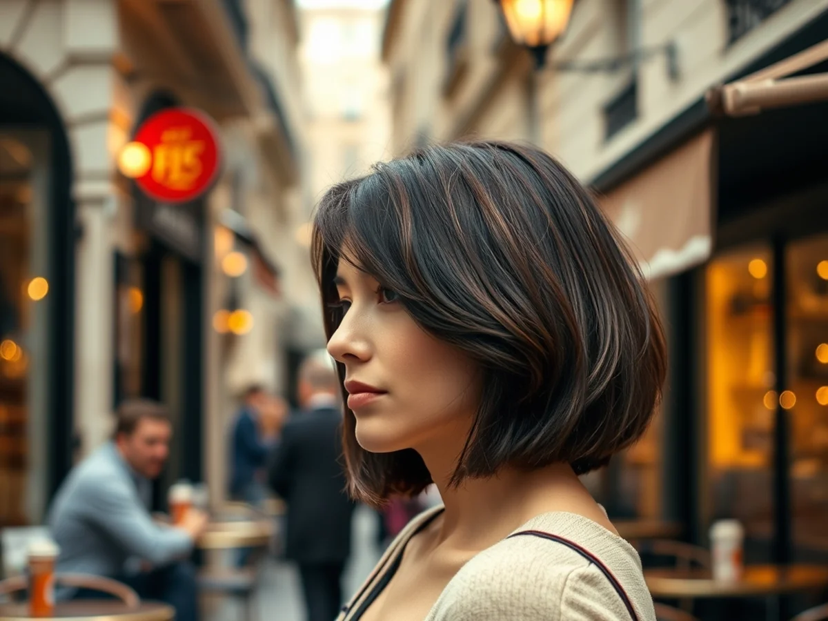 French Style Bob - women micro bob hairstyles