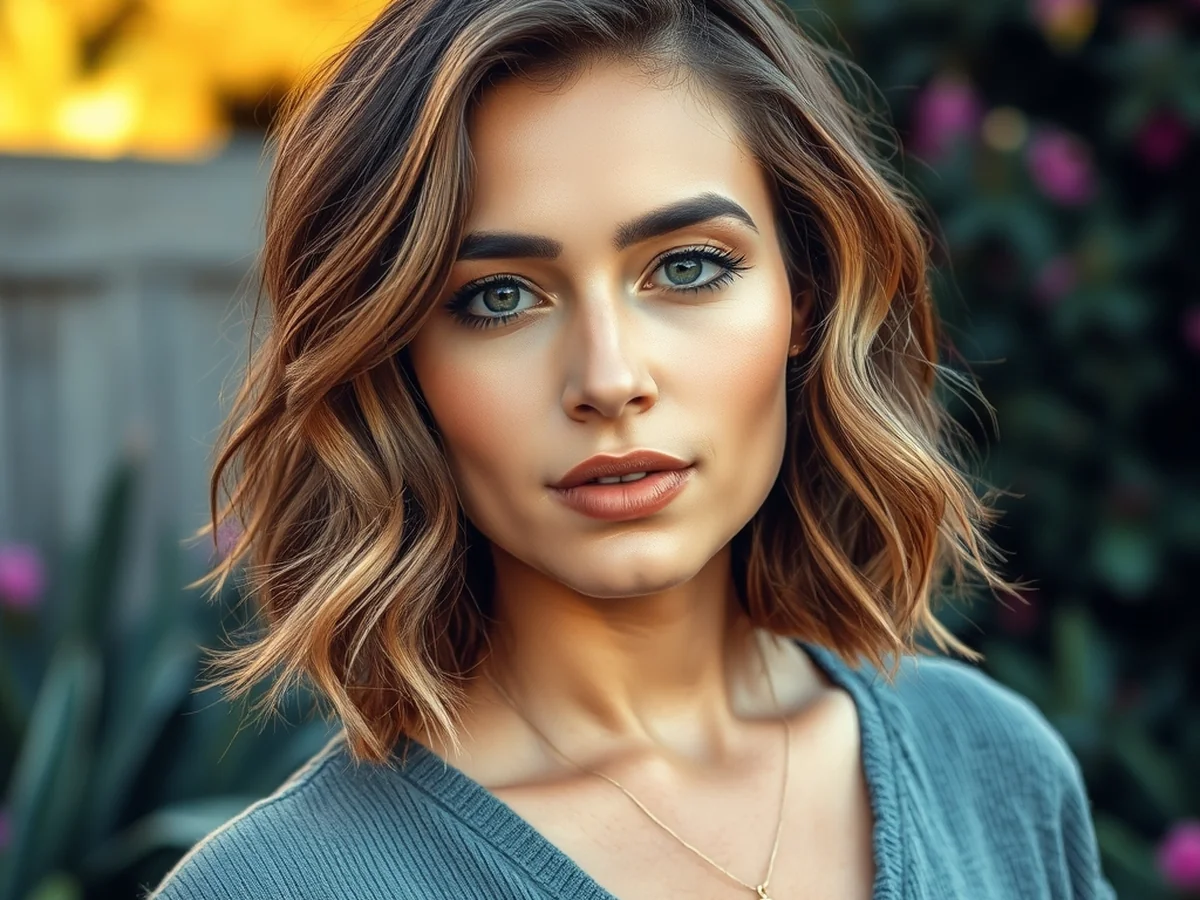 Wavy Micro Bob - women micro bob hairstyles