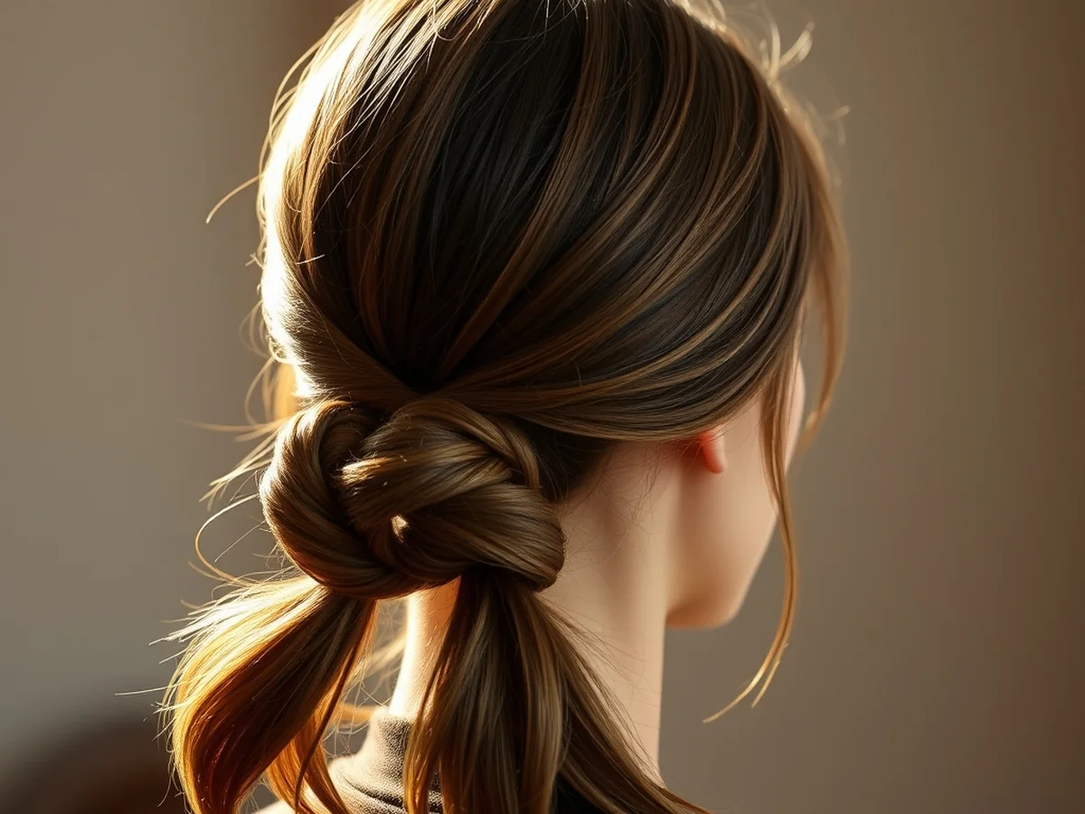 Double Knot Ponytail - women ponytail hairstyles
