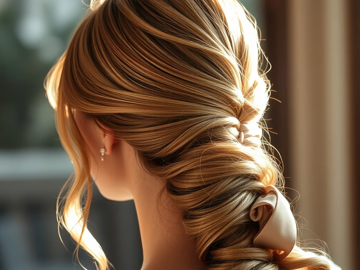 Elegant Wedding Ponytail - women ponytail hairstyles