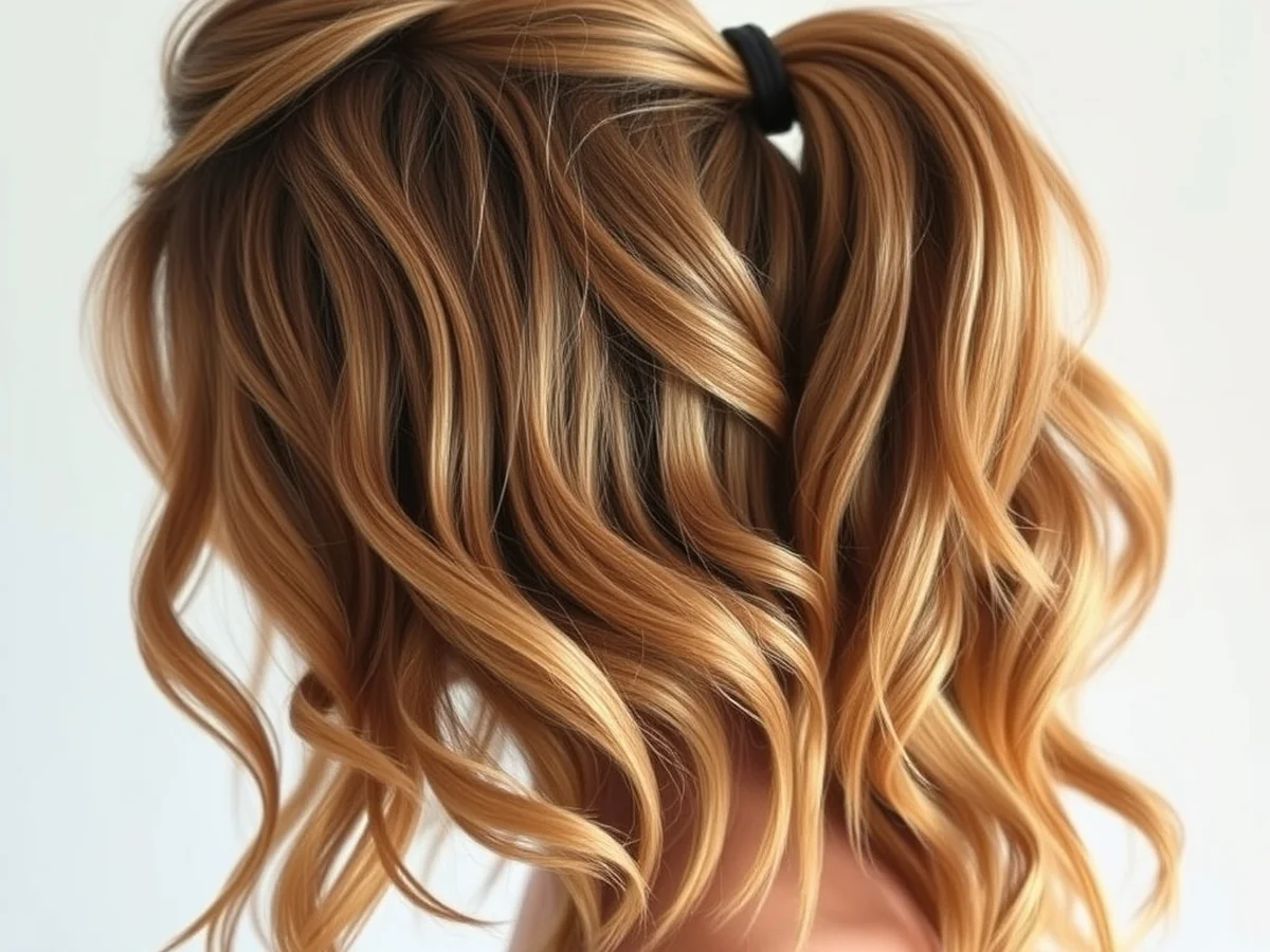 Heatless Wave Ponytail - women ponytail hairstyles