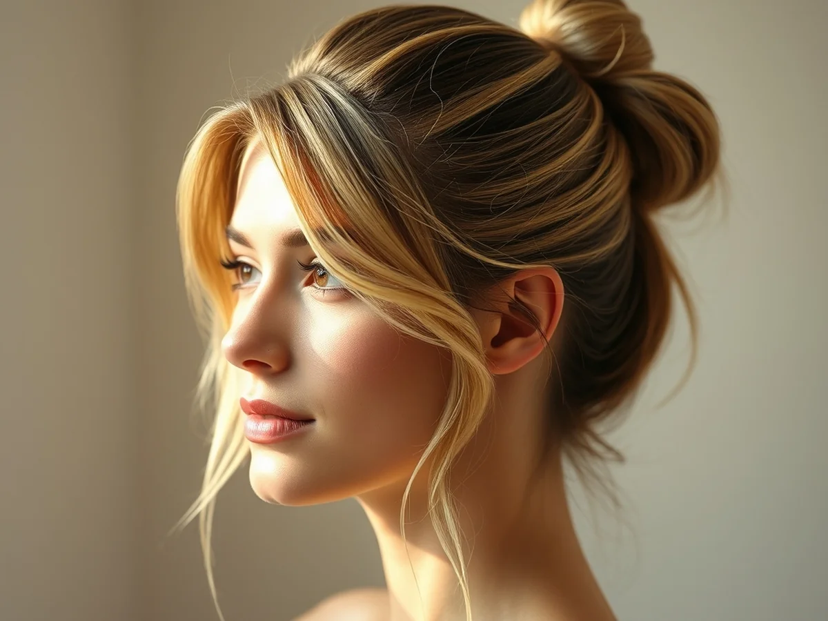 Layered Face Ponytail - women ponytail hairstyles