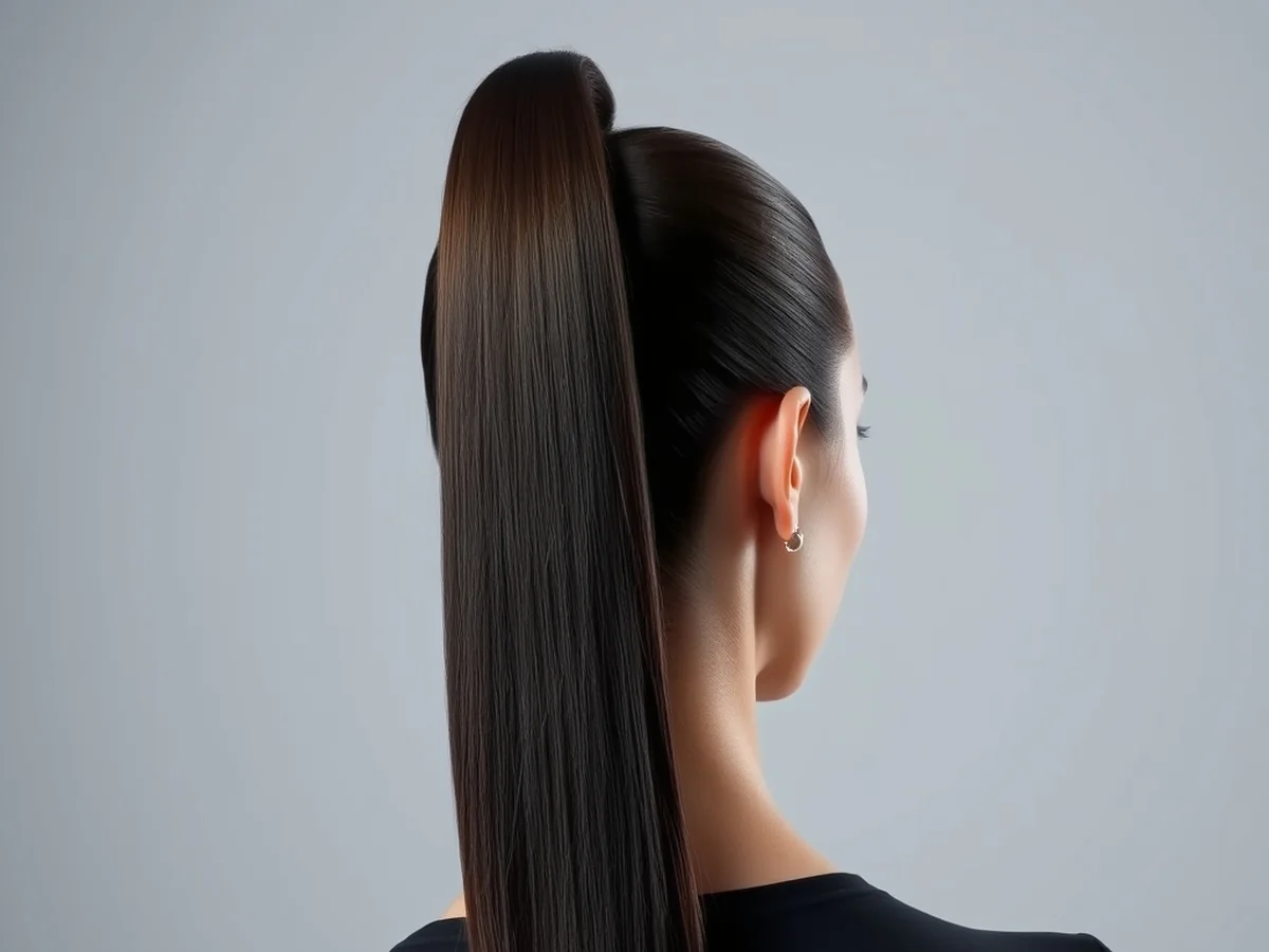 Sleek High Ponytail - women ponytail hairstyles