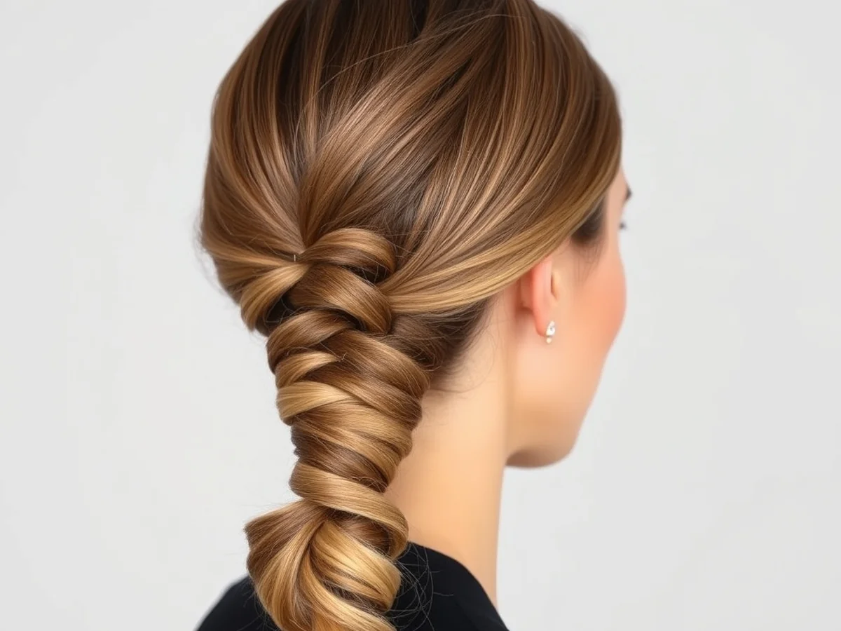 Twisted Base Ponytail - women ponytail hairstyles