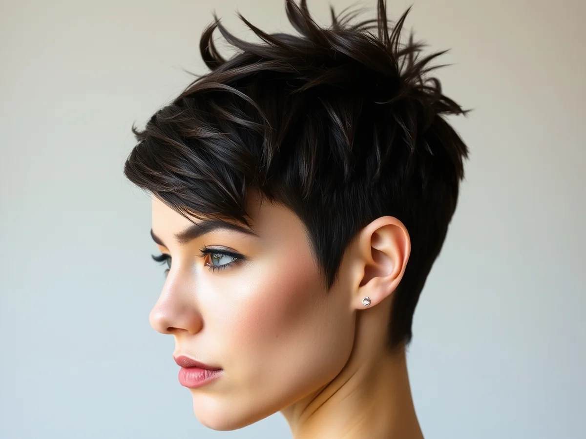 Edgy Spiky Pixie - women short spiky hairstyles