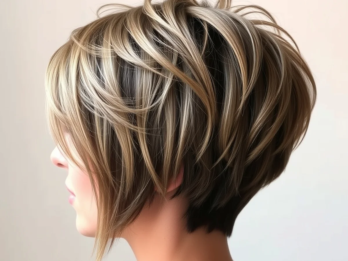 Layered Spiky Crop - women short spiky hairstyles