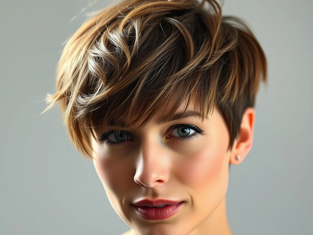 Messy Layered Pixie - women short spiky hairstyles