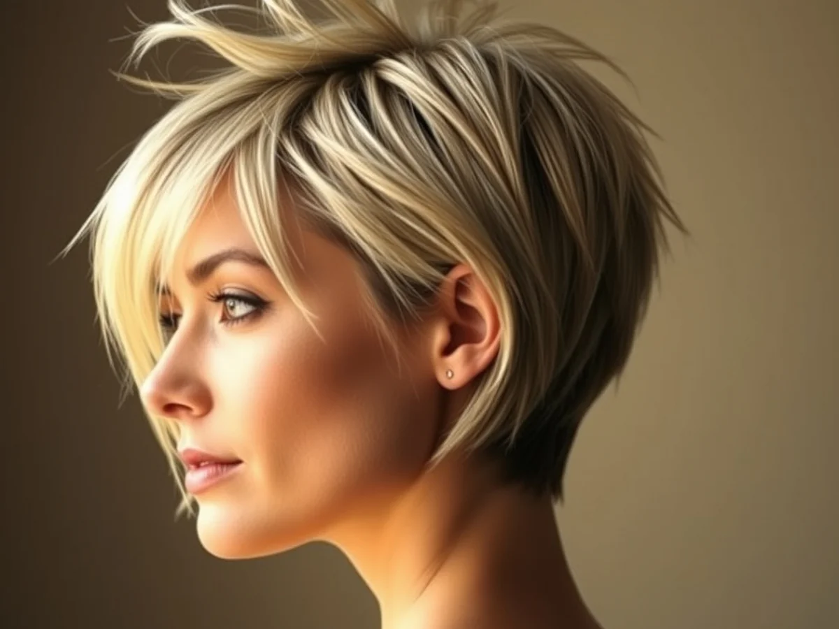 Modern Spiky Bob - women short spiky hairstyles