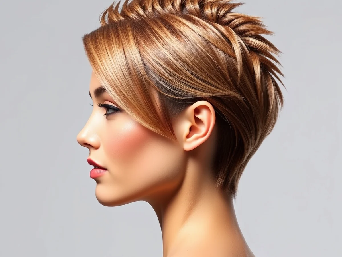 Sleek Spiky Finish - women short spiky hairstyles