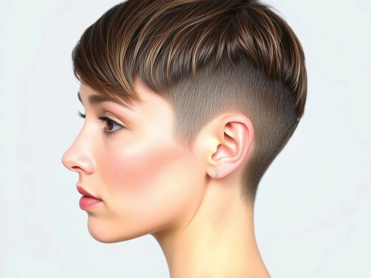 Tapered Side Pixie - women short spiky hairstyles