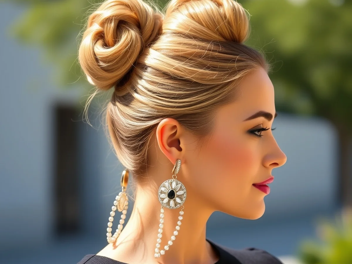 Classic High Bun - bridesmaid hairstyles ideas