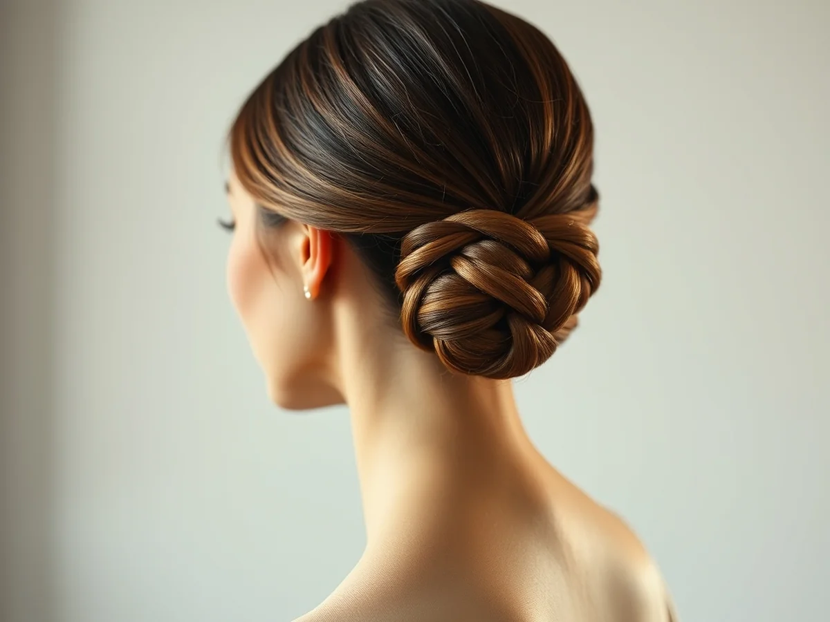 Low Knot Bun - bridesmaid hairstyles ideas