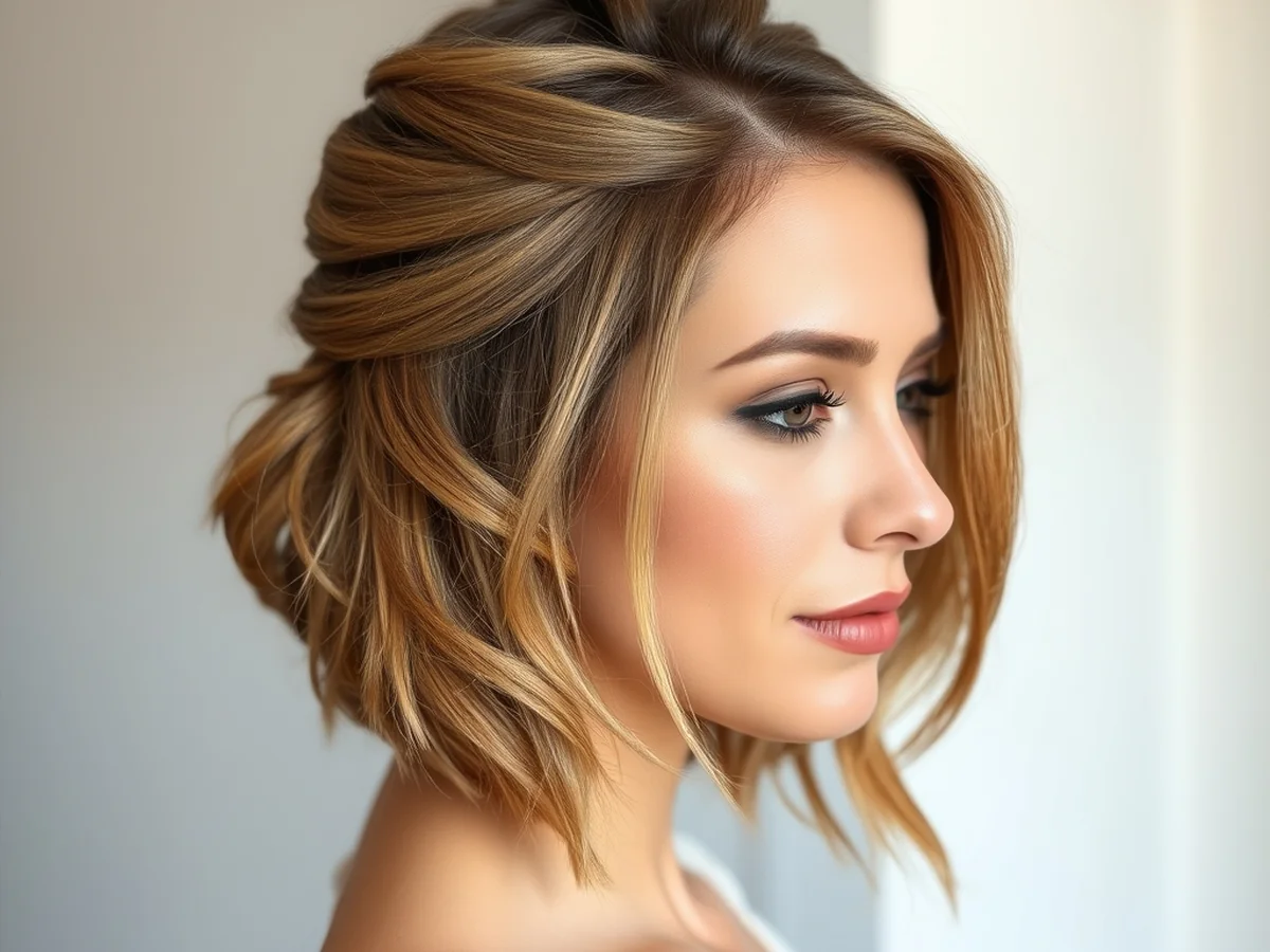 Pinned Back Layers - bridesmaid hairstyles ideas