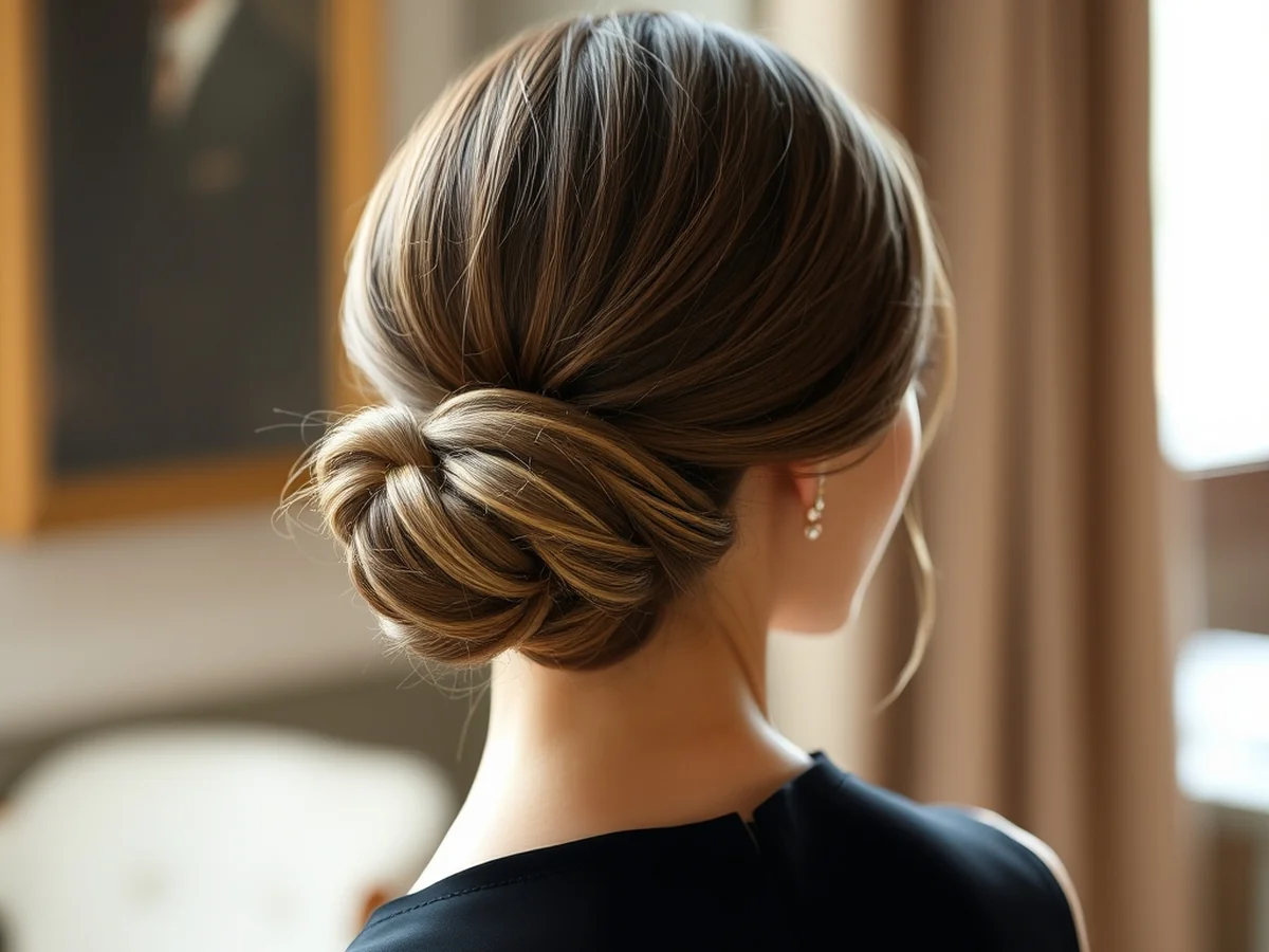Sleek Low Chignon - bridesmaid hairstyles ideas