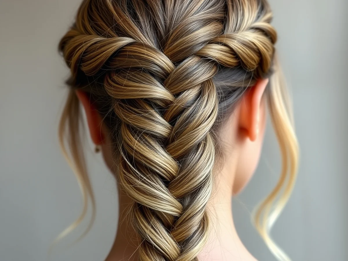Waterfall Braid Design - bridesmaid hairstyles ideas