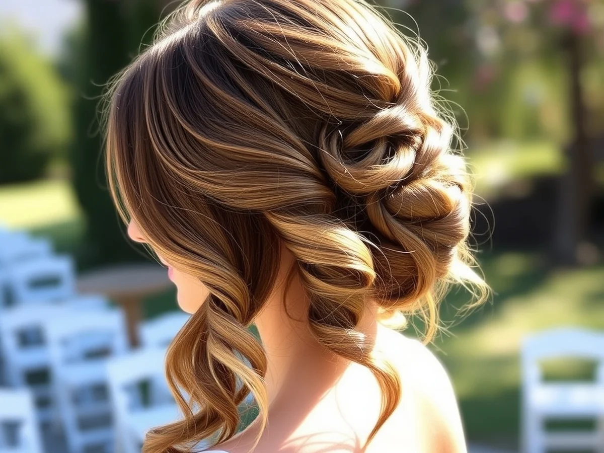 Side Swept Waves - bridesmaid hairstyles