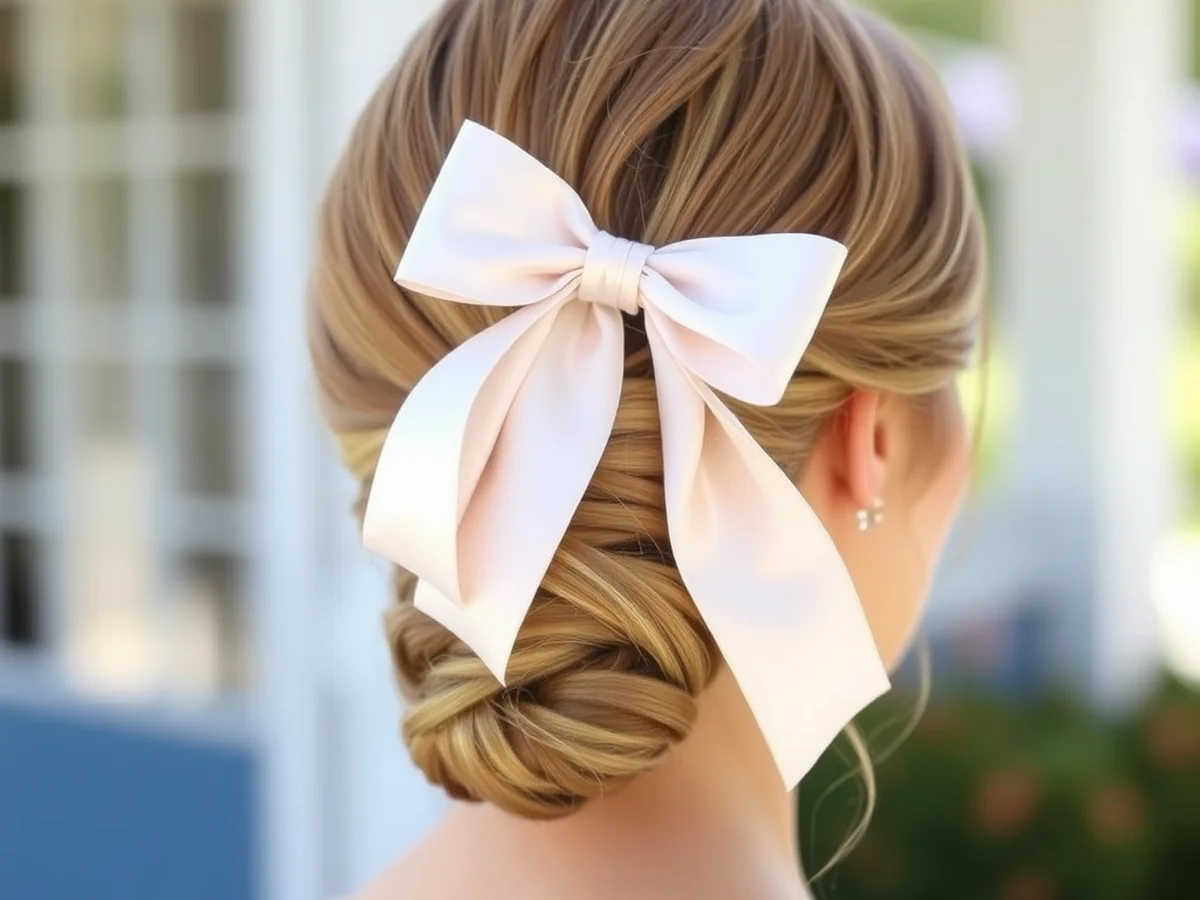 Silk Ribbon Ties - bridesmaid hairstyles