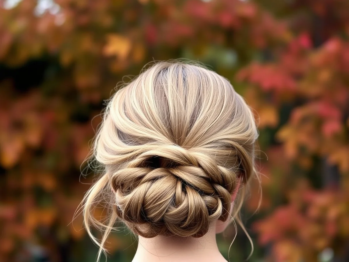 Twisted Updo Details - bridesmaid hairstyles