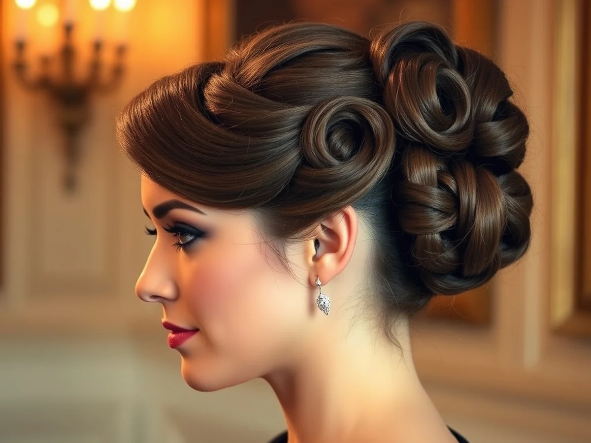 Vintage Inspired Rolls - bridesmaid hairstyles